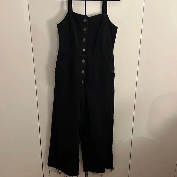 Clothing Topshop Denim Jumpsuits Topshop Petite Denim Boilersuit